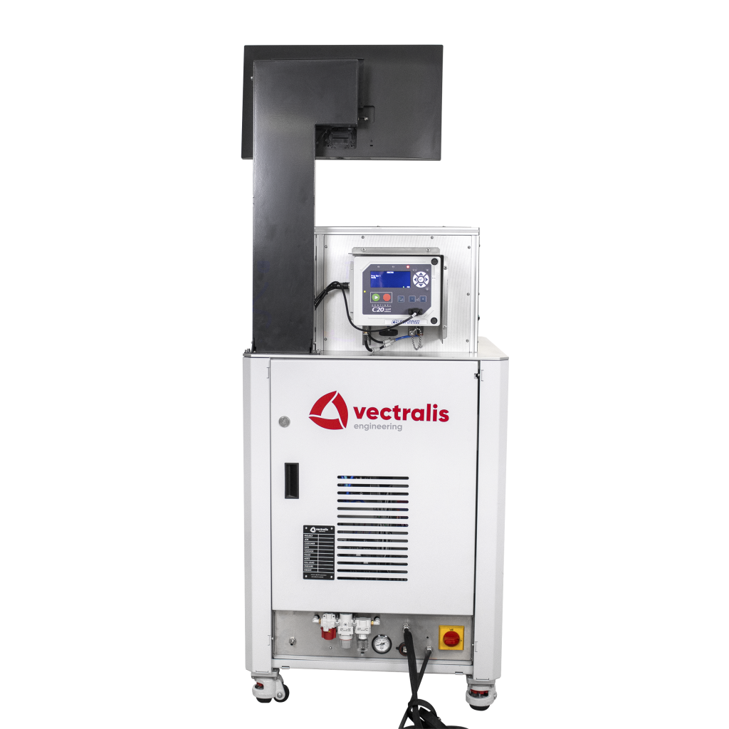Vectralis leak tester for automotive harnesses with exposed rear panel and instrumentation connections