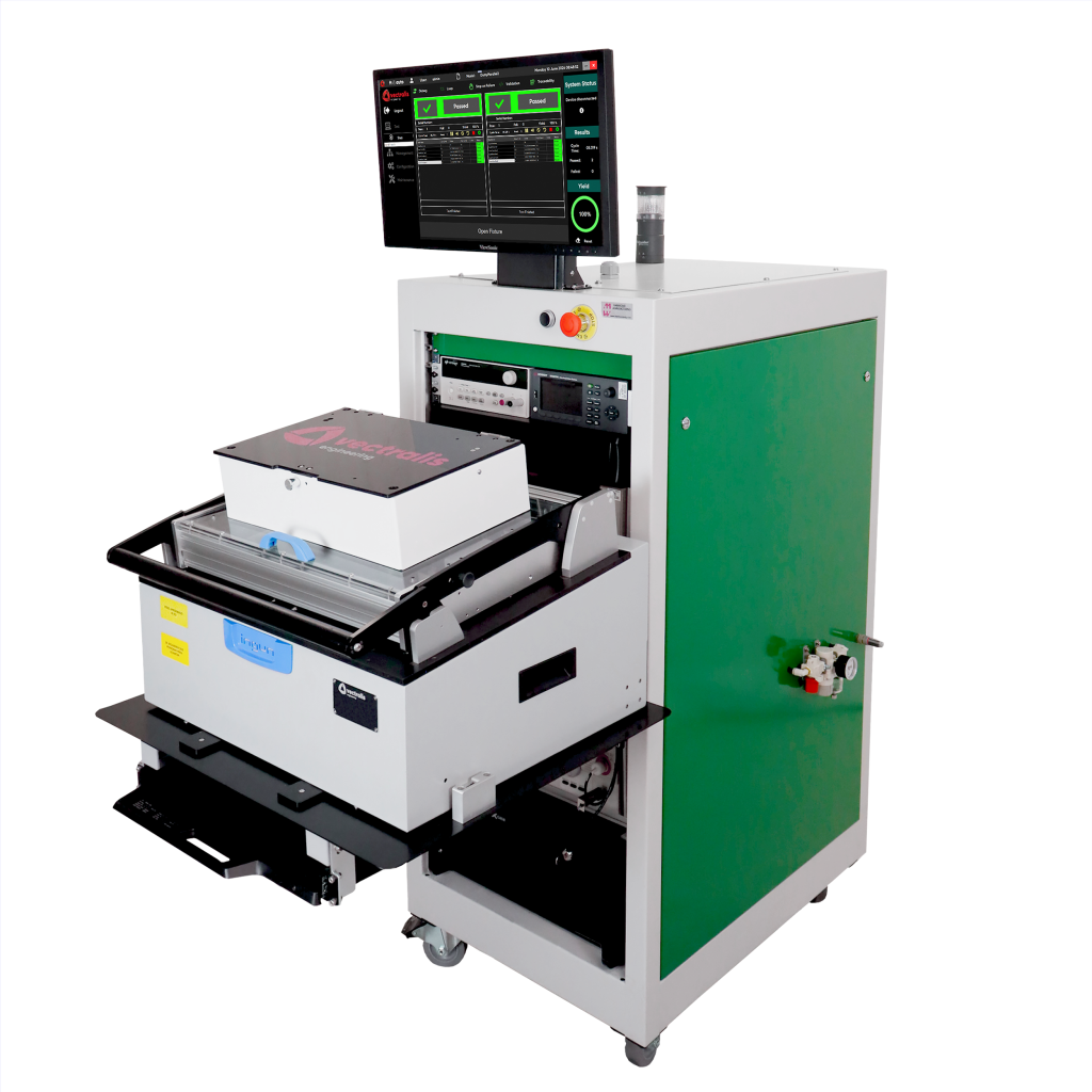 Functional tester designed by Vectralis for three-phase energy monitoring applications