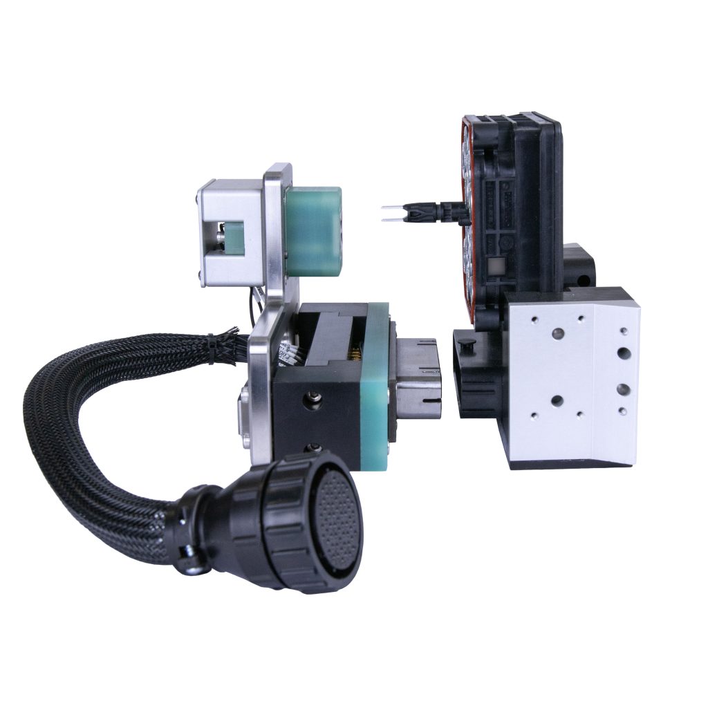 Vectralis pin validation nest and test harness for multi-version PCB testing in the automotive industry