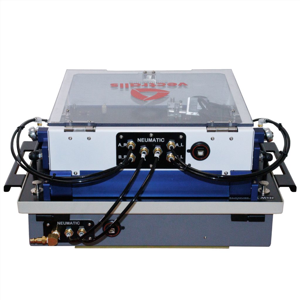 ICT fixture designed for Teradyne TSLH, rear view for cable access