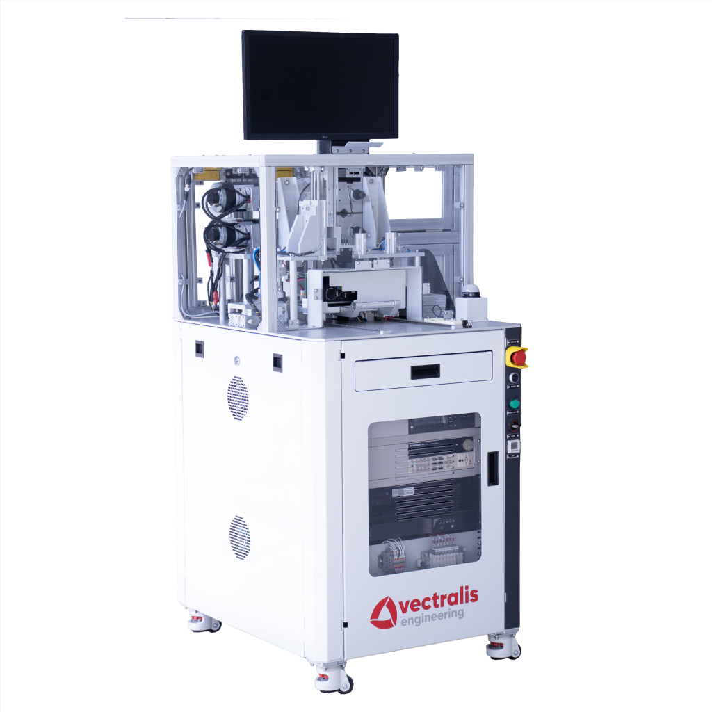 Alternate angle of the Vectralis functional test system showcasing its compact design for precise LED and electrical performance testing.
