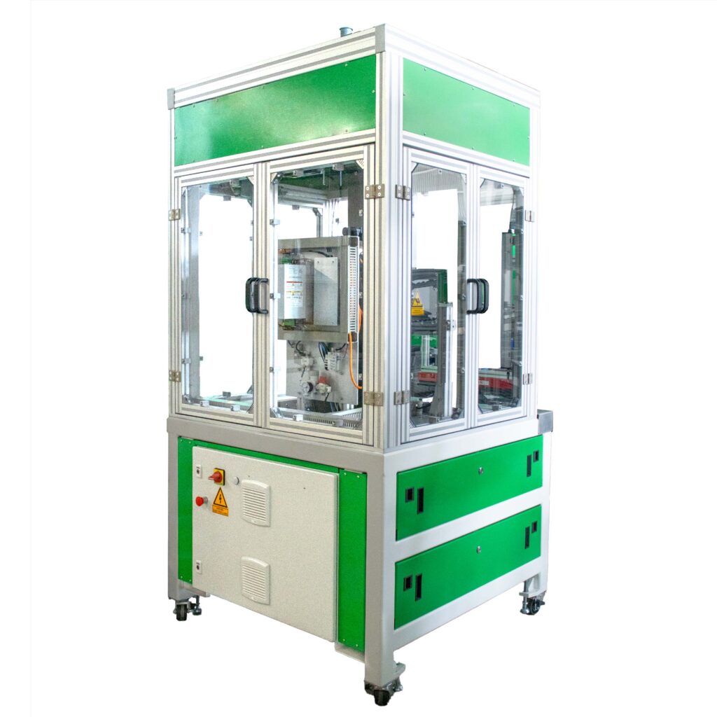 Vectralis Baumann semi-automated current test and riveting equipment manufactured in Guadalajara, Jalisco