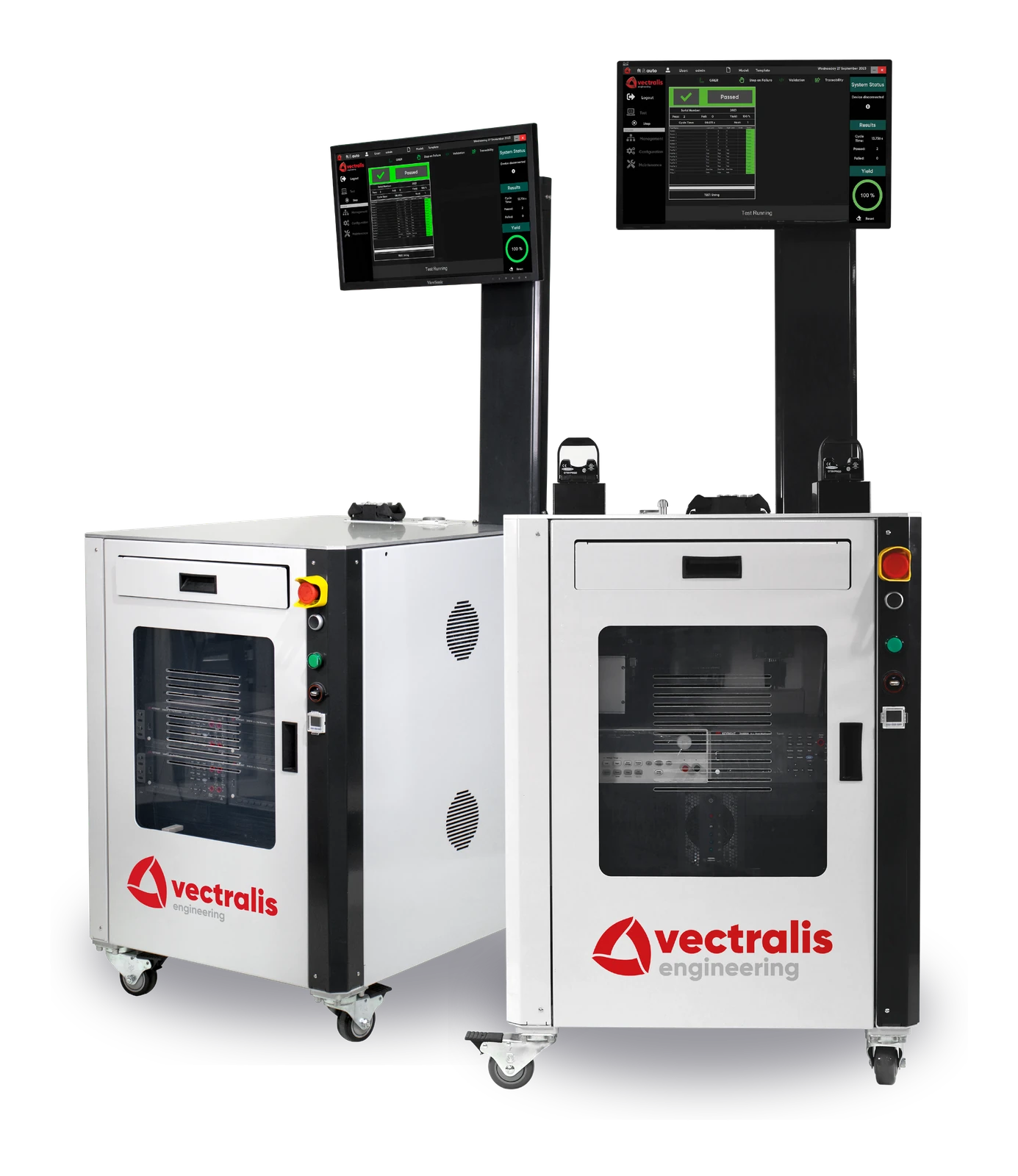 Two V|box test stations
